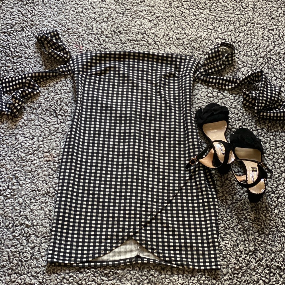 Black & White Gingham Dress
